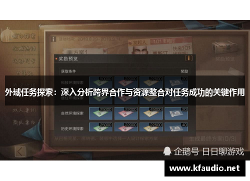 外域任务探索：深入分析跨界合作与资源整合对任务成功的关键作用